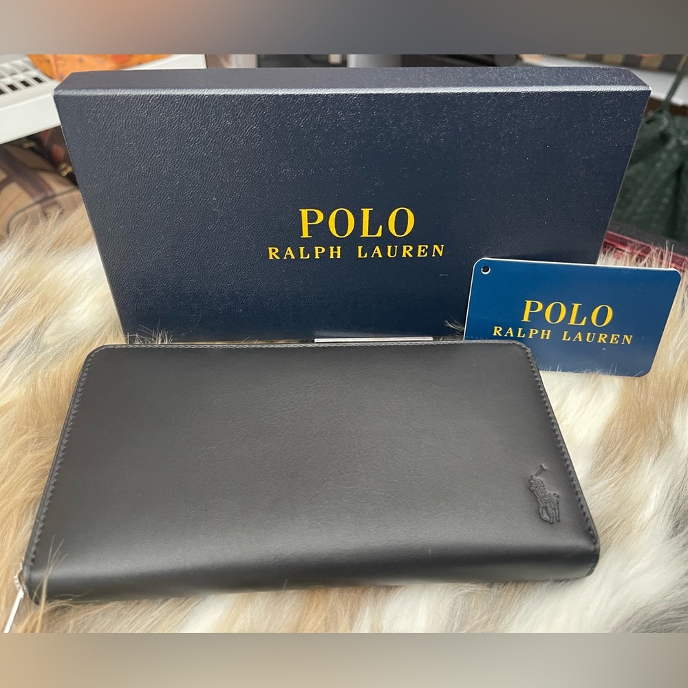 RALPH LAUREN Long Zippy Unisex Wallet (New in a Box)
